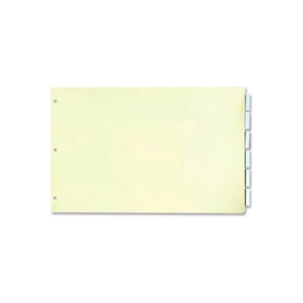 Stride,. Stride Insertable Index Divider, 11"x17", 5 Tabs, Manila/Clear 62200 - main